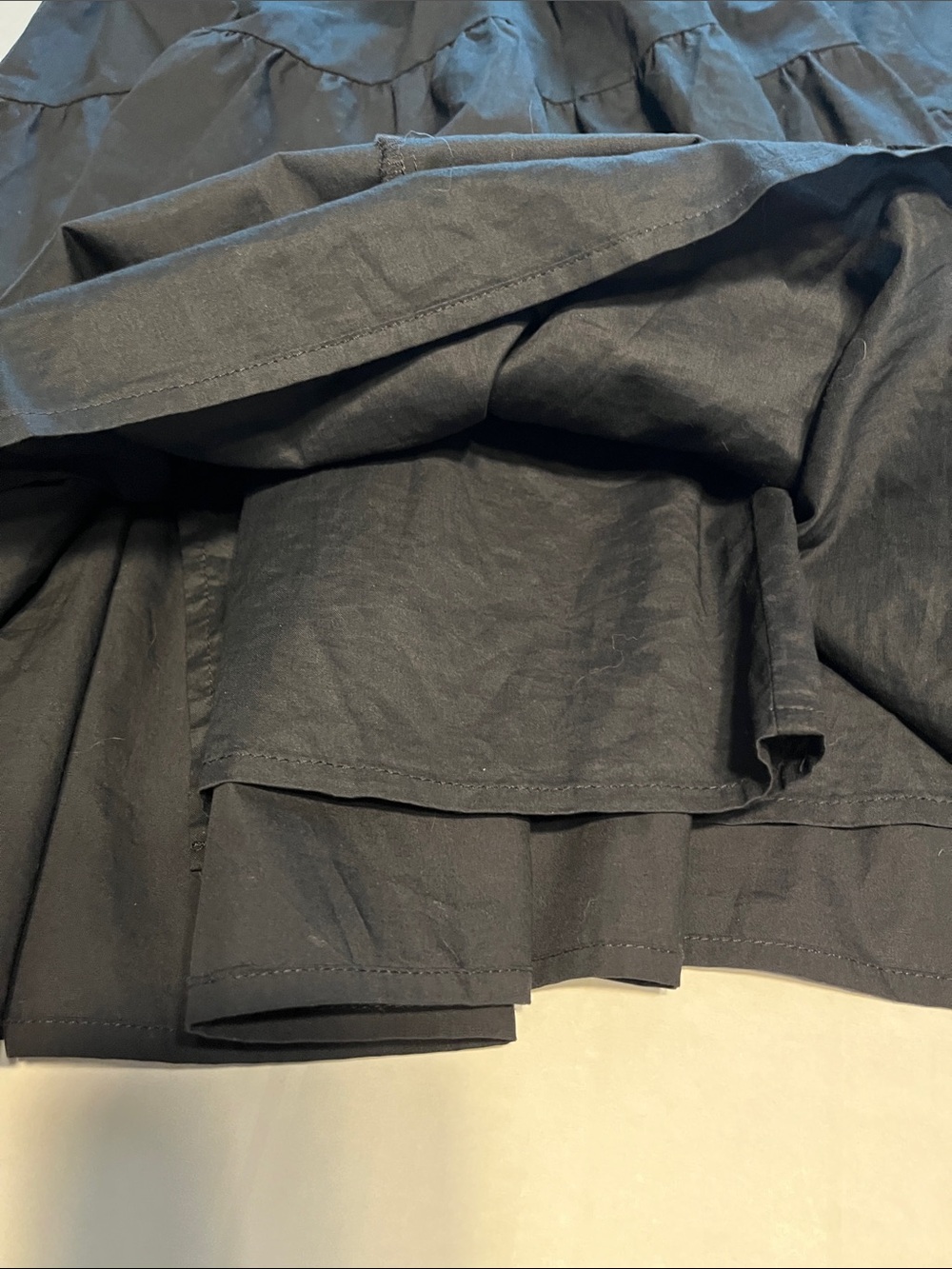 Banana Republic Black Tiered Cotton Mini Dress with Wide Straps NWT Medium - Picture 10 of 13
